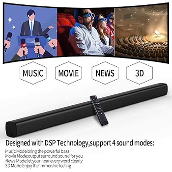 Sound Bar for TVs,41-Inch 90W Home Theater TV Soundbar with